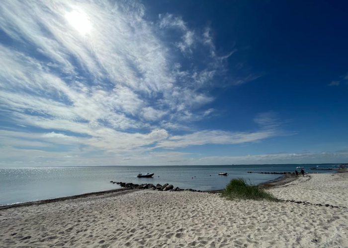 der schönste Strand in Grömitz an der Steilküste Familien